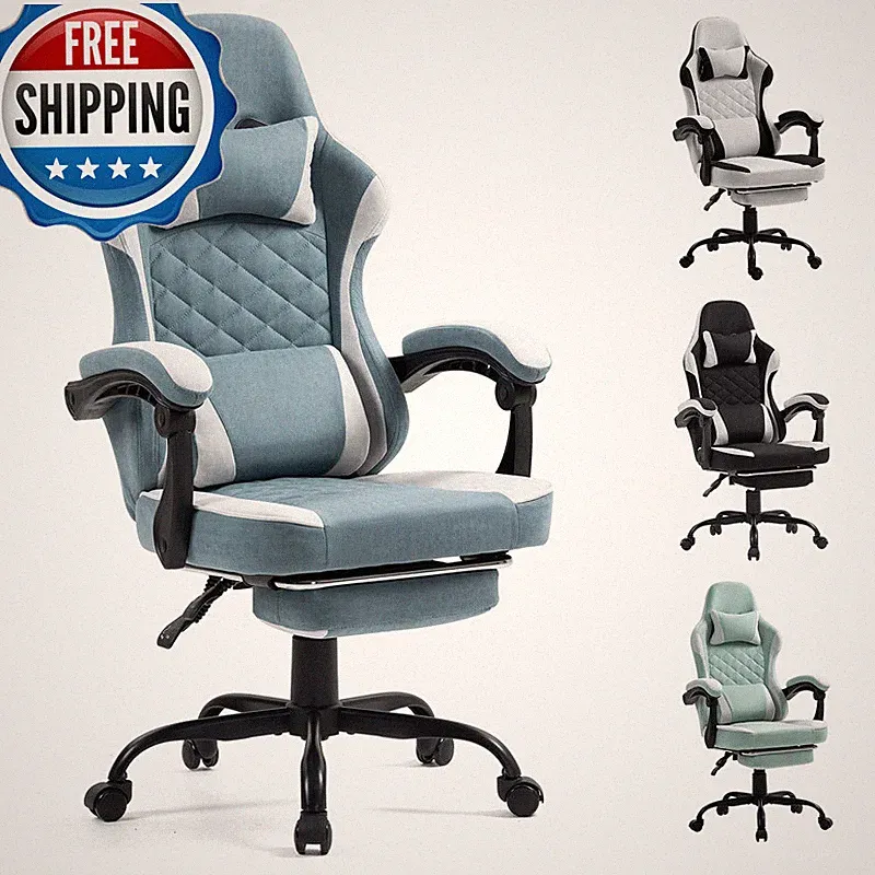 Hwwelis Gaming Chair Footrest For Adults - Ergonomic Gaming Chairs Foot Rest