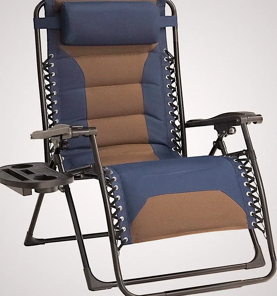 Zero Gravity Chair Oversized Padded Recliner with Adjustable Headrest &